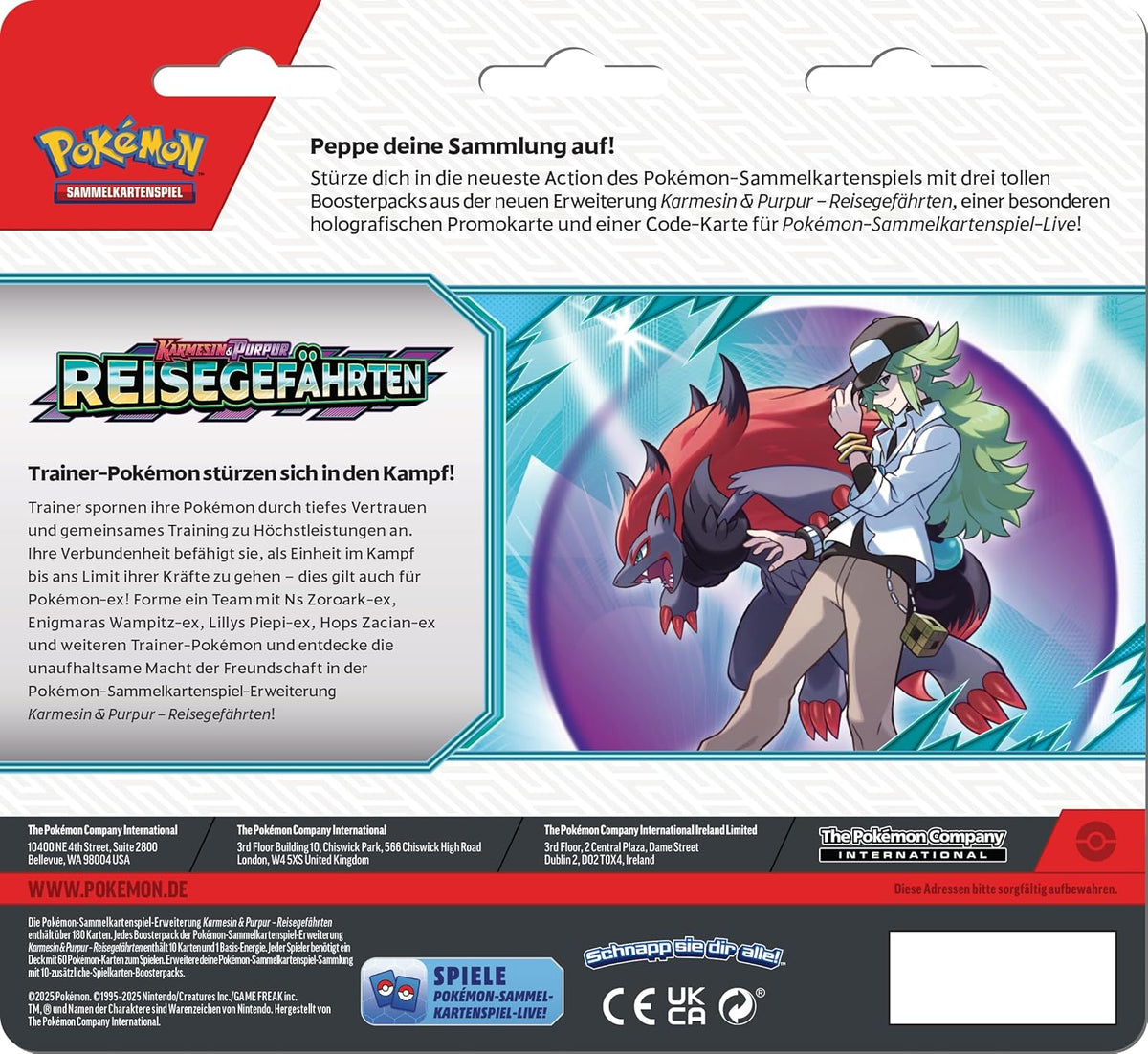Pokemon TCG Scarlet & Violet Journey Together ~ 3 Booster Blister